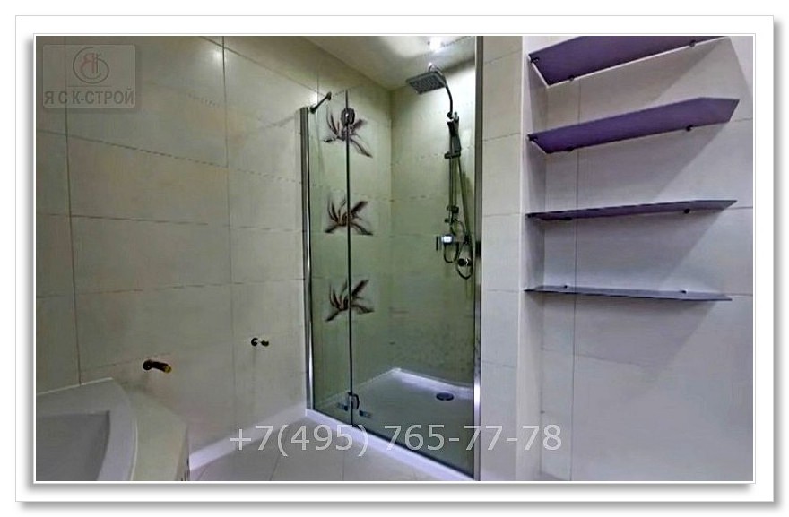 Ванная комната в деревянном доме выполнили ЯСК-СТРОЙ в Московской области